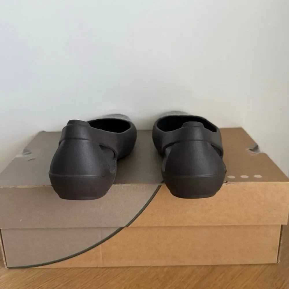 Crocs Sienna Brown Leopard Women Slip On Sandals- SZ 8